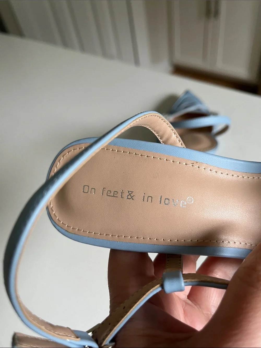 Light Blue Pointed-Toe Crisscross Stiletto Sandals
